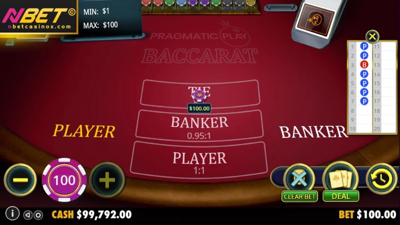 Game Baccarat với các cửa cược đơn giản
